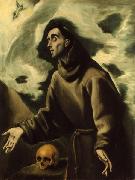 El Greco El Greco. Saint Francis Receiving the Stigmata Spain oil painting artist
